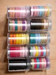 7 peças/Conjunto de Elásticos para Cabelo, Elásticos para Cabelo de Criança Elásticos, Pequenas Minibandas para Cabelo Suaves Porta-Rabos de Cabelo Acessórios para Cabelo, Multicoloridas