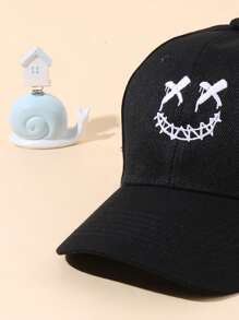 1 pieza Gorra de béisbol ajustable bordada para niños, sombrero casual con protección solar para exteriores adecuado para niños y niñas, primavera/otoño, viajes, playa