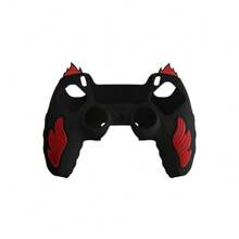 Funda protectora de silicona para el controlador de juego P5, diseño antideslizante con llamas, resistente a arañazos y caídas, accesorios para consolas de juegos