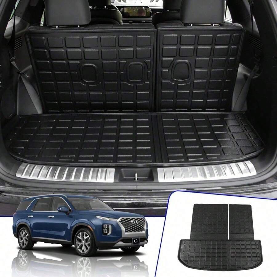 Actkill Cargo Mat & Backrest Mats Compatible With 2017-2024 2025 Audi Q7 - TPE All - View #12