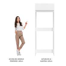 Porta Refrigerador Madesa Glamy 1 Puerta Abatible Color Blanco - Blanco - Ver 5