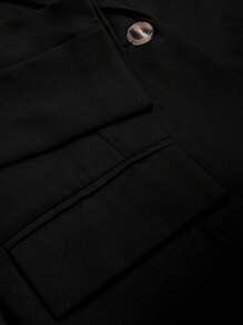 HOMEYEE 复古翻领长袖夹克，休闲商务办公室女士优雅工作服套装上衣，适合春秋冬季