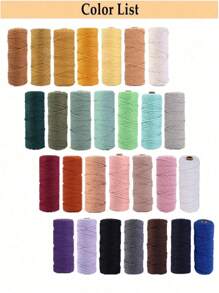 2 mm*100 m Corde de macramé, fil naturel épais, corde tressée synthétique filée au cœur, corde de macramé à 4 torons pour suspensions murales, accroches, DIY, décorations de la maison, emballages cadeaux