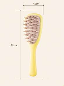 New Ginkgo Leaf Hair Wash Brush Massager Silicone Coarse Toothed Handle Hair Comb Long Handle Hair Comb For Mom's Birthday Gift Mother's Day Gift,Hair Brush,Comb,Hair Tools,Hair Products And Accessories For Barber Salon Beauty Travel Essentials - Multicolor - View 8