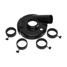 Rainaut 7" Black Vacuum Dust Shroud Cover For Angle Grinder - Convertible Hand Grind Attachment, Metal Construction, Sports Fan Essentials, CNCEST - Black - View 4
