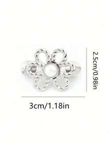 1/2pairs Six-Petal Buckle, Detachable, Invisible Waist Band, Flower Waist Tightener Buckle Pants Pins Collar Buttons Brooch Pins For Women Fashion