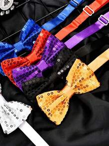 Sequin Bow Tie, Children's Stage Performance Party Bow Tie, Little Host Bow Tie, Student Bow Tie