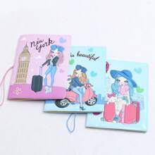 3D Kreatywne Piękno Okładka Paszportu Etui na Paszport Etui na Paszport Portfel na Paszport Etui na Karty Lekkie Modne Akcesoria Podróżne Do Lotu Dla Kobiet Dla Dziewczyn Dla Studentów Prezent Z Powrotem Do Szkoły Na Halloween Na Nowy Rok