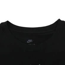 女款 2025 Nike NSW NK CHLL KNT MD 圆领短款 T 恤，TFV5509-010 - 黑色 - 查看 3