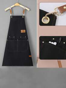 新款工作围裙 日式工作围裙 适用于办公室、咖啡厅、餐厅、厨房 防水防油 男女皆宜 - 彩色 - 查看 10