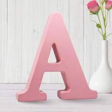 1pc Wooden Decorative Item, Letter Design Home Decor Craft Gifts Birthday Graduation