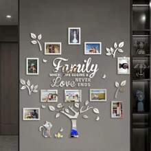 10 Pieces Acrylic Family Tree Wall Decoration - Create A Warm And Romantic Wall Tree With Your Favorite Photos, Suitable For Home, Living Room, Or Any Room. Perfect For Weddings, Valentine's Day, Thanksgiving, Christmas, Birthdays, And More. Wall Decoration Size: 47.2x47.2 Inches Gifts Graduation