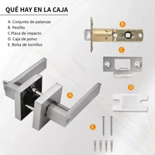Door Handles & Locks - Silver - View 7