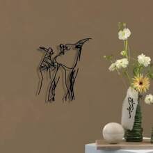 1PC Elegant Abstract Art Metal Wall Sign - Perfect For Home, Office, Cafes & More | Ideal Housewarming Gift & Antique Collector's Item, Perfect For Room Decor