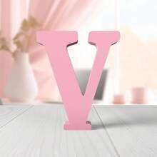 1pc Wooden Decorative Item, Letter Design Home Decor Craft Gifts Birthday Graduation
