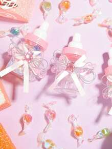 24pcs-Baby Mini Milk Bottle Baby Shower Favor Fillable Feeding Bottle Candy Box Small Plastic Candy Bottle DIY Gift For Boy Girl Newborn Baptism Party Decor,Baby Shower Favor - Pink &Blue Mini Milk Bottle Party Favor Gift Bag Boxes Plastic Bear Candy Bottles With Ribbon For Baby Shower Favor Gift - Multicolor - View 6