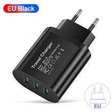 XJDR 1 st. 3-in-1-oplader compatibel met iPhone 15 14 13 12-oplader Supersnelle oplader Drie-poorts USB-wandlader
