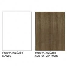 Mostrador 80 Cm 2 Cajones Blanco Glamy Madesa - Blanco y Marrón - Ver 9