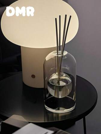 1 件简约奢华风格玻璃香薰瓶独特家居香水，香薰瓶，玻璃香薰瓶，适用于家庭，香水，节日礼物，装饰，精致玻璃香薰瓶，适用于客厅，卧室，优雅家居香水配件，简约奢华风格设计，时尚玻璃精华瓶，香味扩散