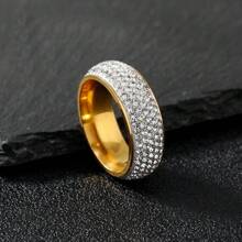 1pc Starry Sky - Aurora Ring. Men's Stainless Steel 18K Gold Vacuum Plated Fashion Ring. The Galaxy On Your Fingertips, Only For The Unique You. Suitable For Daily Gifts, Holiday Gifts, Men's Rings