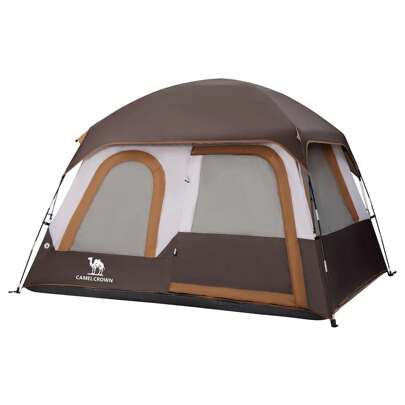 CAMEL CROWN 四人防水轻便便携式背包帐篷，适合户外露营和徒步旅行
