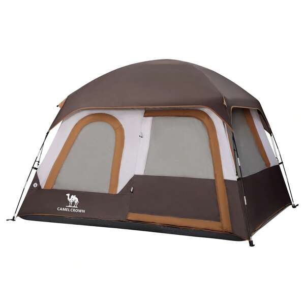 CAMEL CROWN 4 Person Tent Waterproof Lightweight Portable Backpacking Tent For Outdoor Camping Hiking