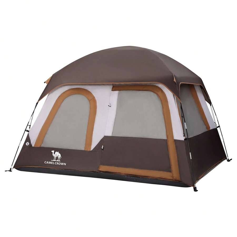 CAMEL CROWN 4 Person Tent Waterproof Lightweight Portable Backpacking Tent For Outdoor Camping Hiking