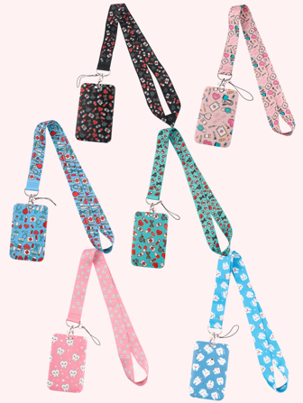 1 pieza Estuche de identificación blanco con diseño de patrones de estilo médico de dibujos animados / dientes / pastillas / enfermeras, ideal para personal/estudiantes médicos, llavero y correa para el cuello, regalo de uso diario en todas las estaciones. Ideal para novios, novias, familiares, médicos, enfermeras, regalos de fiesta, decoraciones de teléfonos celulares, regalos de Navidad y talla grande. Accesorios escolares, accesorios de automóvil, bolsas góticas Y2K, cordones con soporte para identificación, accesorios de automóvil, encantos de bolsa