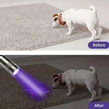 1pc 395nm UV Light Flashlight, Mini Portable Pen Lights For Leak, Pet Urine, Hotel Inspection, Dry Stain And Dye Detector Ultraviolet Invisible Ink Torch, Ore Money Scorpion Detection Lamp, Camping Accessories