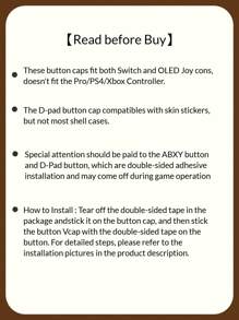 GeekShare 可爱闪光心形骷髅方向键和 ABXY 键盖，兼容 Switch/OLED Joy-Con，不适用于 Lite - 粉紅紫 - 查看 4