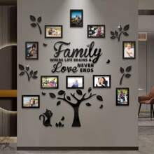 10 Pieces Acrylic Family Tree Wall Decoration - Create A Warm And Romantic Wall Tree With Your Favorite Photos, Suitable For Home, Living Room, Or Any Room. Perfect For Weddings, Valentine's Day, Thanksgiving, Christmas, Birthdays, And More. Wall Decoration Size: 47.2x47.2 Inches Gifts Graduation