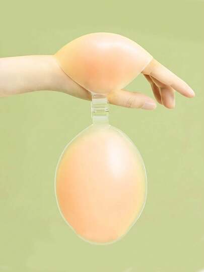 1pair Reusable Self-Adhesive Breast Lift Pasties, Strapless Invisible Front Nipple Covers, Women's Lingerie & Underwear Accessories