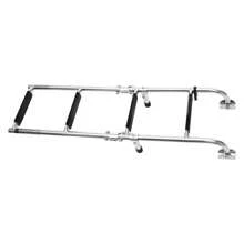 YUNRUX 2&2 Steps Swimming Ladder Stainless Steel Folding Swimming Ladder Boat Ladder Foldable Ladder