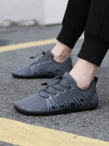 Unisex Five-Finger Water Shoes, Breathable Quick-Drying Adjustable Elastic Band, Suitable For Hiking, Swimming, Yoga, Fitness - Dark Grey - View 2