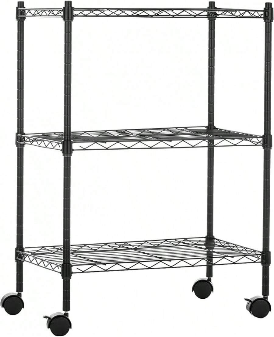 Garage Integrated Storage Racks - Black - View 1