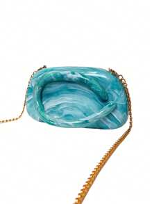 2025 European And American Fashion Shoulder Diagonal Bag Asymmetrical Shell Design Ladies Clutch Bag Suitable For Wedding Banquet, Prom Bag For Party