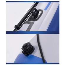 Inflatable Boat Kayak (With Hand Pump) 2/3/4 Person Fishing Boat Thickened PVC Outdoor Portable Folding Boat Multiple Size Options To Meet Different Needs 2/3/4 People Portable Folding, Easy To Store Fast Inflation, Saving Time And Effort Multifunctional Design, Various Ways To Play - Blue and White - View 6