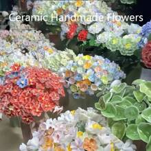 1.Jingdezhen Ceramic Everlasting Small Flowers High Temperature Porcelain Bouquet Fake Flowers - Multicolor - View 1