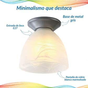 Lámpara de techo Mil Luces bubon, Lámpara de techo minimalista, Lámpara de techo de cristal