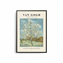1pc Famous Vintage Artist Van Gogh Mid-Century Posters The Starry Canvas Painting Wall Arts Museum Living Room Home Decor No Frame