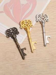 1pc Vintage Crown-Shaped Bottle Opener, Suitable For Bar Or Home, Bar Tools, Wedding Party Favor, Kitchen Gadget, Wedding Gift, Keychain Pendant, Gift For Father