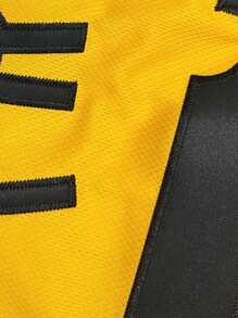 Atonmore Men's Classic Baseball Jersey, 21 Yellow, Button & Embroidery Decor, Sports Sweatshirt, Training/Gameday