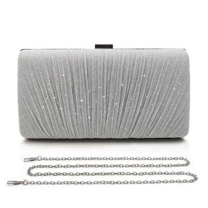 Clutch Bags For Women Glitter Evening Bag Sparkly Handbags Bridal Shoulder Bags Ladies Sequin Chain Crossbody Bag For Wedding, Party, Date, Prom