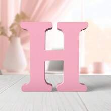 1pc Wooden Decorative Item, Letter Design Home Decor Craft Gifts Birthday Graduation