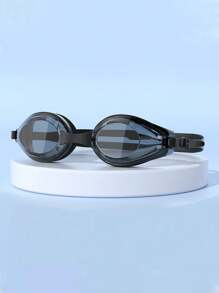 1 件高清防水防雾游泳镜，可调节男女通用游泳镜，游泳装备 - 黑色 - 查看 2