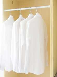 1 pieza Barra de cortina ajustable de tensión, barra extensible organizadora de armario - Barra extensible, barra de acero y plástico resistente sin perforación, para ducha, armario, ventanas, toallero - Accesorios para el hogar