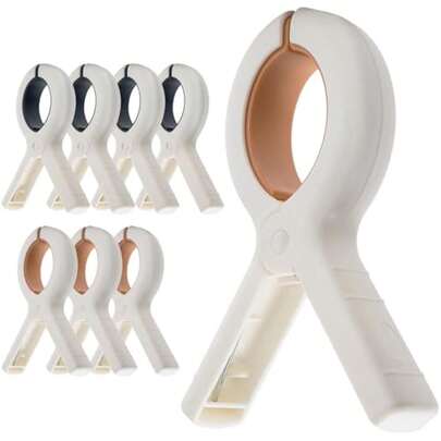 8pcs Beach Towel Clips - Heavy Duty Cloth Clips To Prevent Towels From Blowing Away, Beach Vacation Essential Accessories (Multi-Color)