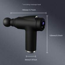 SEAGO Fascia Gun Muscle Massage Gun With LCD Display, Deep Tissue Muscle Handheld Percussion Massager For Body, Back And Neck Pain, Ultra-Compact And Elegant Design, High Torque Drive, Gift For Dad, Gift For Friends,