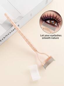 1 pieza Separador de pestañas con patrón de diamante, herramienta profesional de maquillaje de ojos para maquillaje diario, ayuda a separar las pestañas