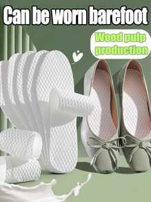 20 Pairs Of Moisture-Wicking, Deodorizing And Breathable Insoles, Suitable For High Heels, Flat Shoes And Sports Shoes, For Work, Sports, Home, Training And Summer Use